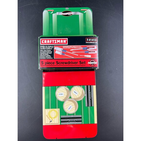 2004 Craftsman 1st Edition 5 Piece Screwdriver Set in Collectors Pickup Tin - Picture 2 of 8